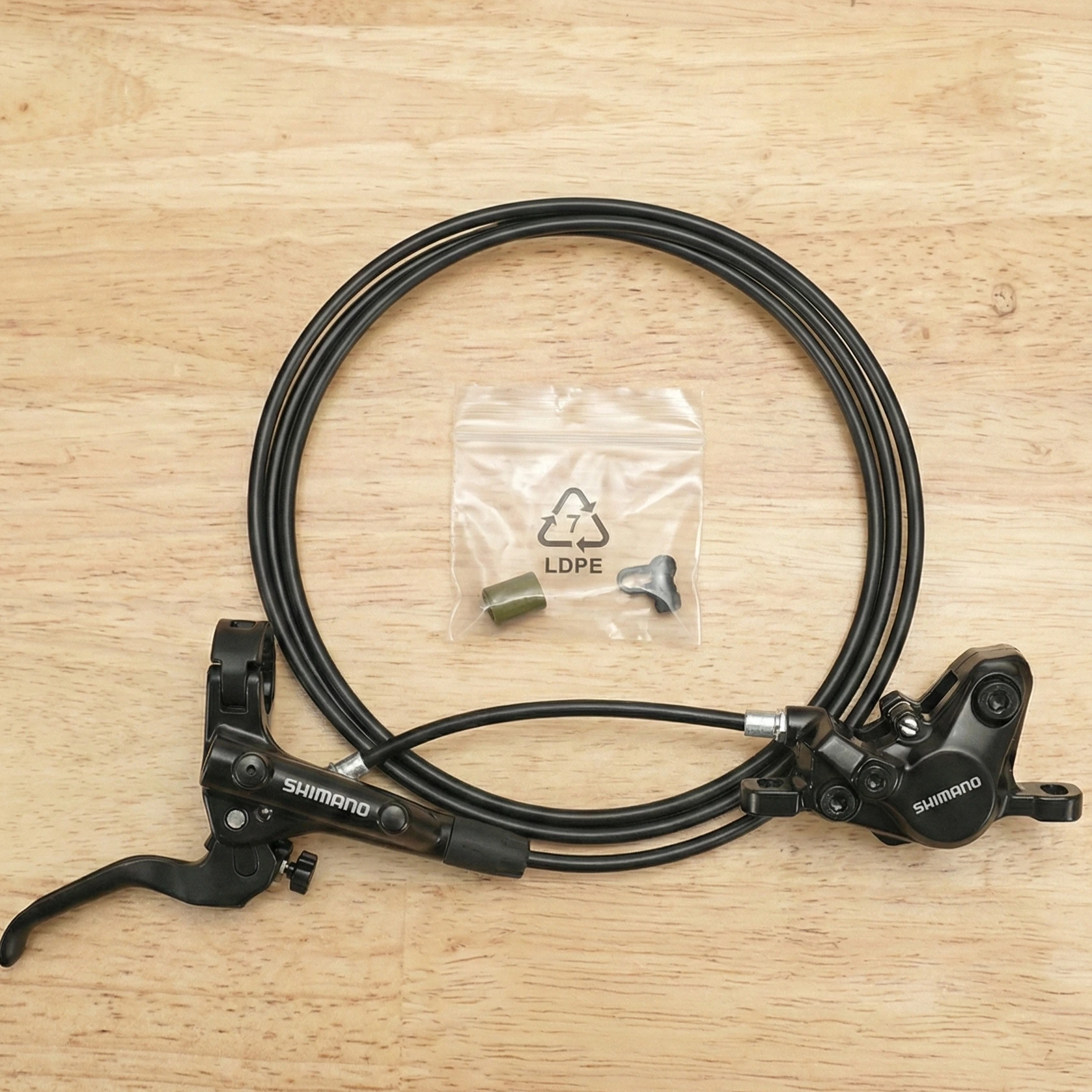 Freno Hidráulico Shimano MT200 Delantero | Kit Completo (Manija Izquierda + Caliper) - Listo para Instalar